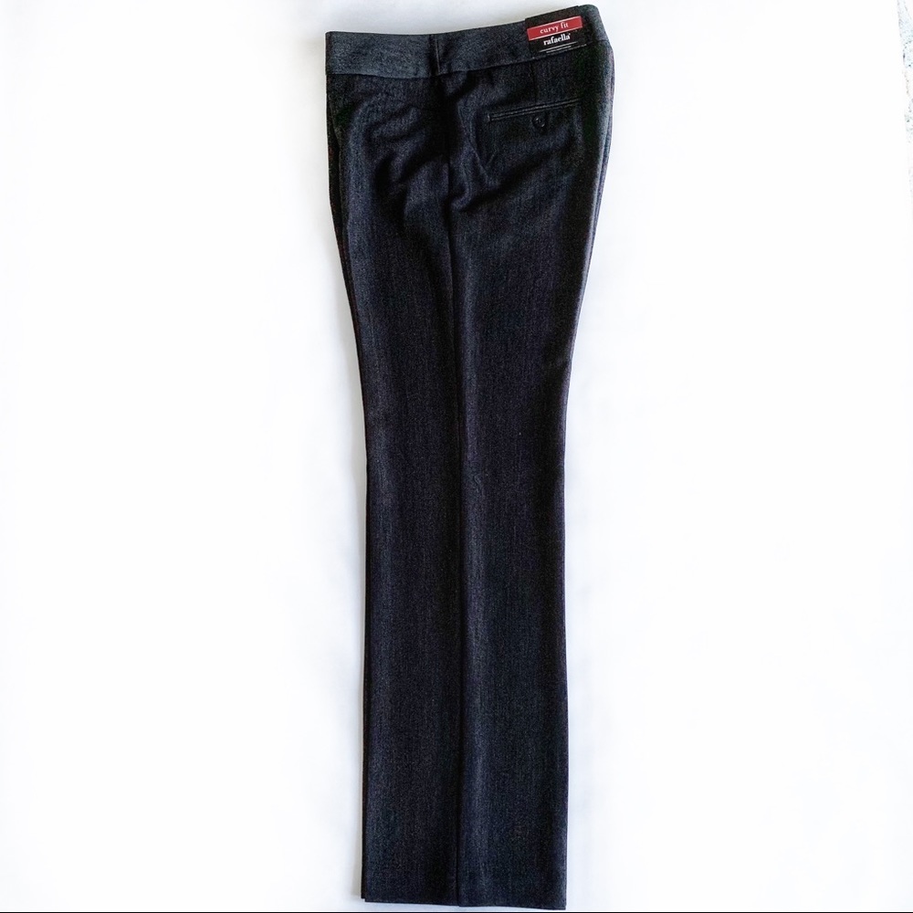 NWT Rafaella Curvy Fit Grey Dress Pants Size 8